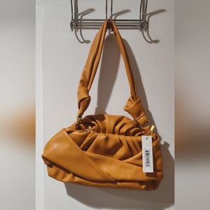 Orange shoulder bag